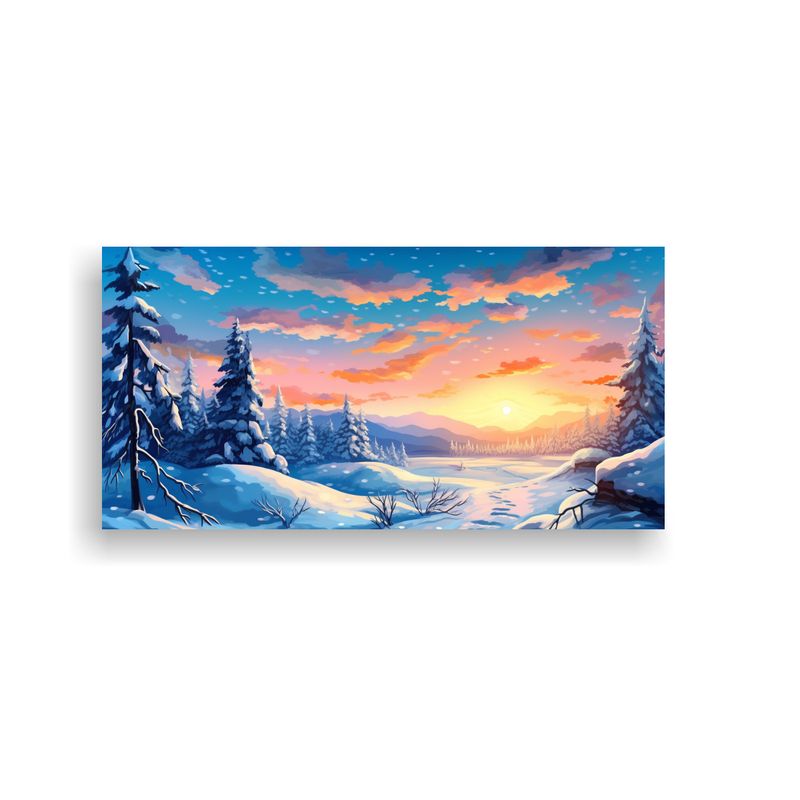 GENERICO - Pinturas De Invierno Con Profundidad Creativa Prem 160x80cm