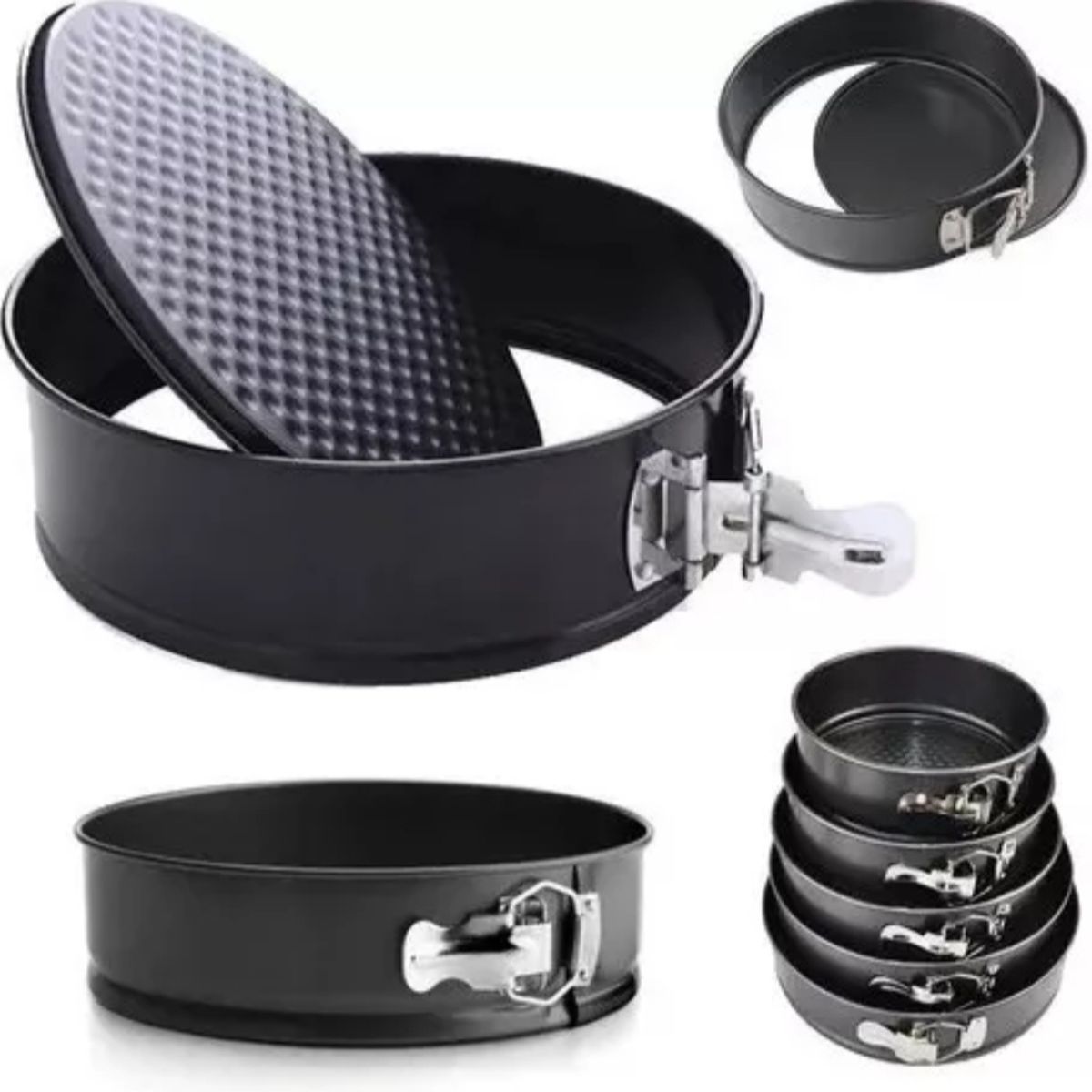 GENERICO - Molde Torta Desmontable Set 6 Pieza18/20/22/24/26/28