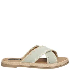 POLLINI - Sandalia Casual Mujer Verde
