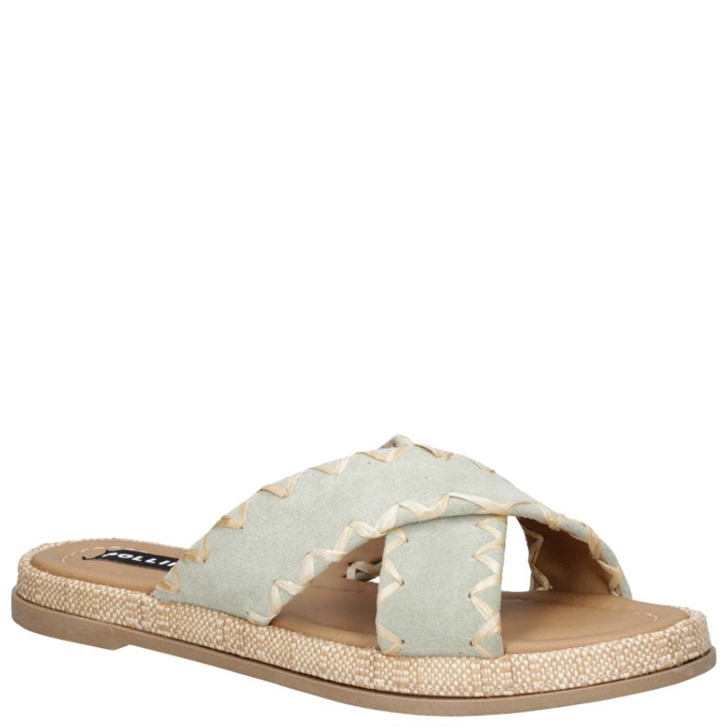 POLLINI - Sandalia Casual Mujer Verde Pollini.