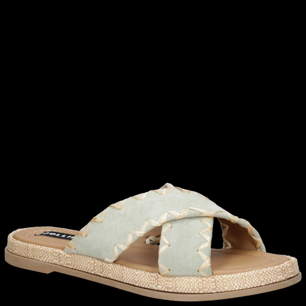 POLLINI - Sandalia Casual Mujer Verde Pollini