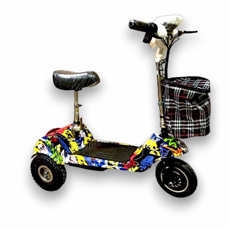 NIHAO - TRICICLO ELÉCTRICO SCOOTER DE 3 RUEDAS PARA ADULTO AMARILLO