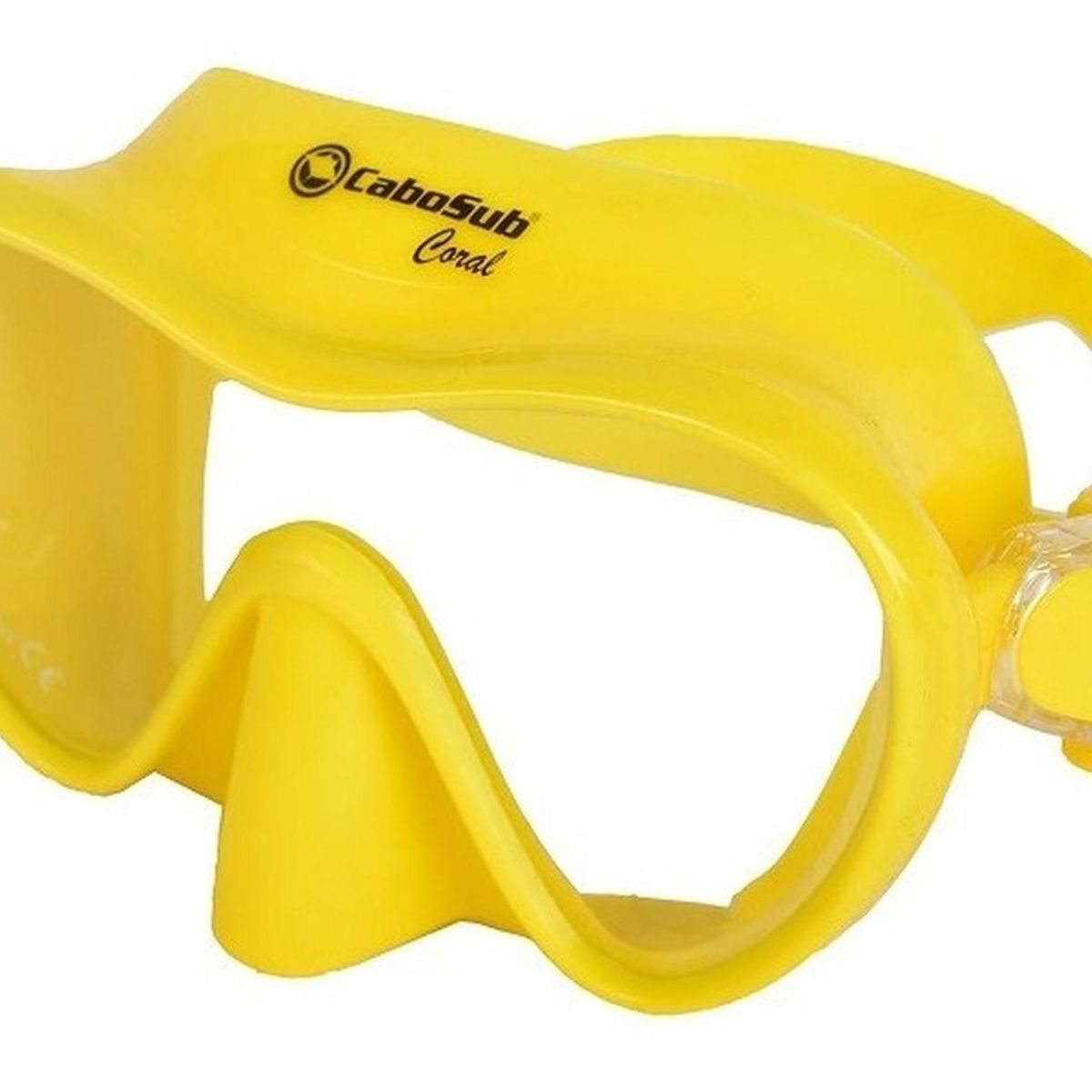 CABOSUB - Máscara Buceo Coral Cabosub Visión Superior - Amarillo