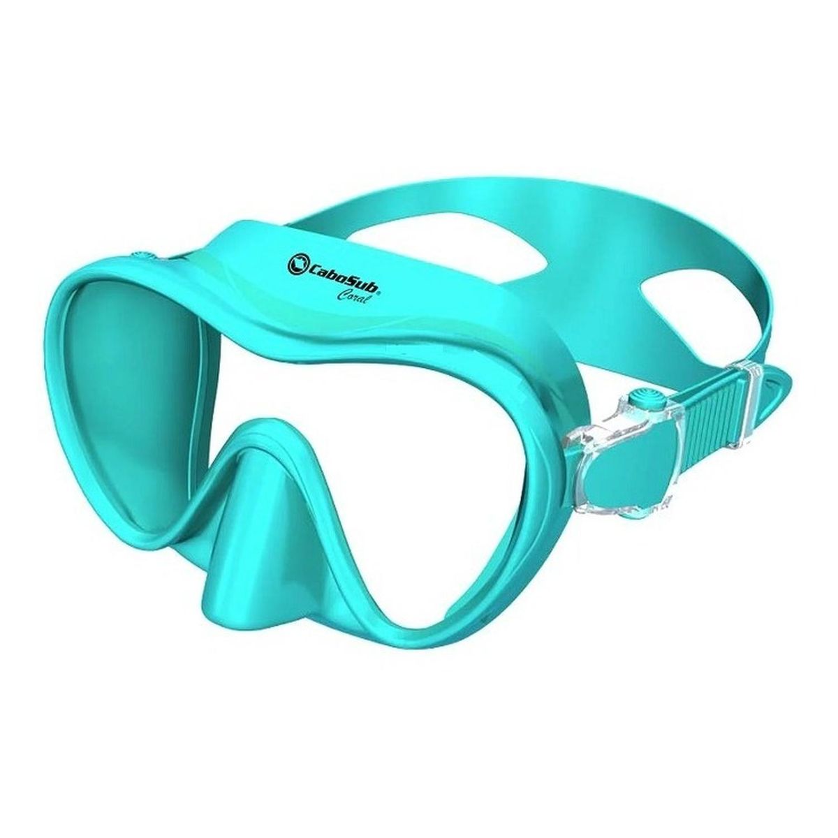 CABOSUB - Máscara Buceo Coral Cabosub Visión Superior - Celeste
