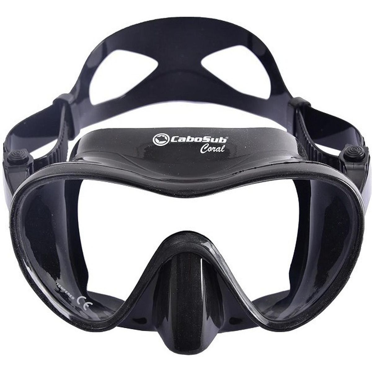 CABOSUB - Máscara Buceo Coral Cabosub Visión Superior - Negro