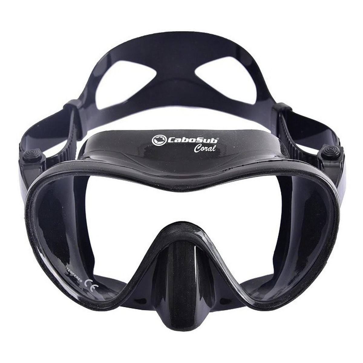 CABOSUB - Máscara Buceo Coral Cabosub Visión Superior - Negro