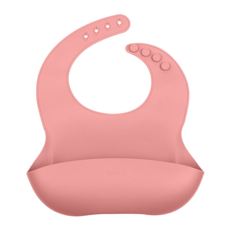 INFANTI - Babero de Silicona Rojo Infanti