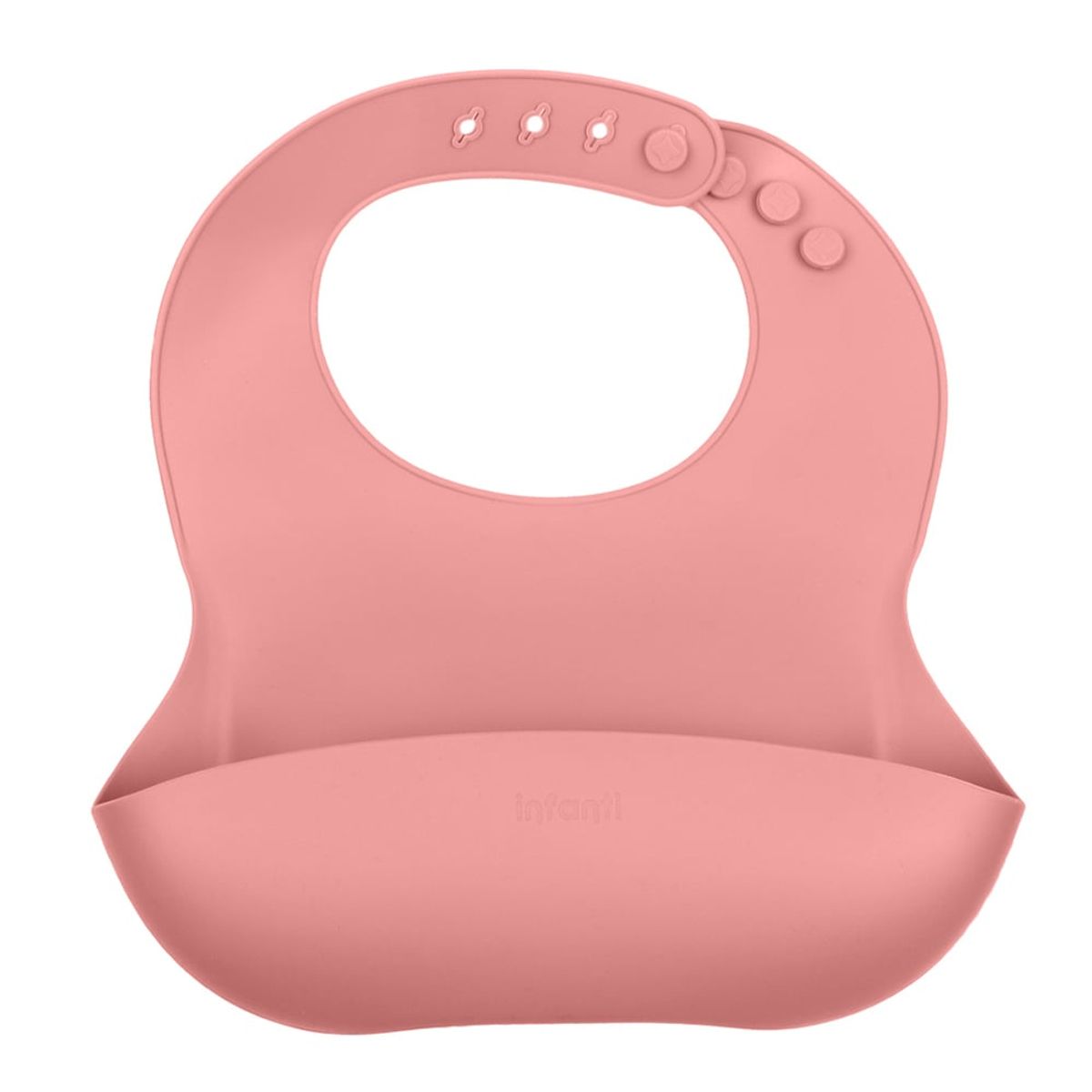 INFANTI - Babero de Silicona Rojo Infanti