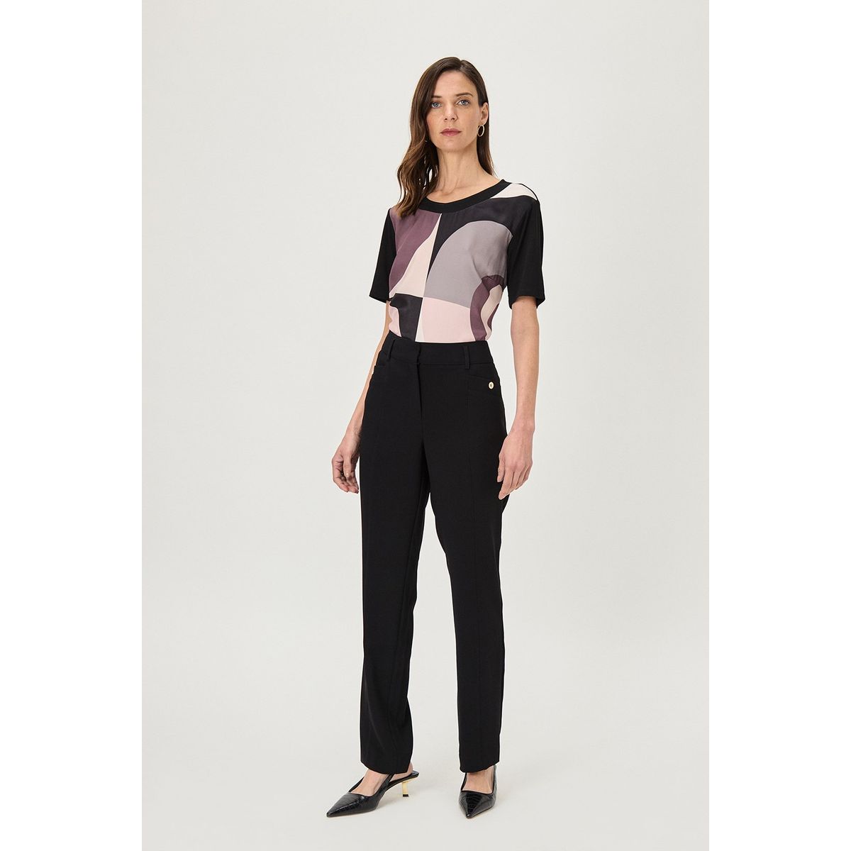 MA GRIFFE - Pantalon Negro Mujer Magriffe