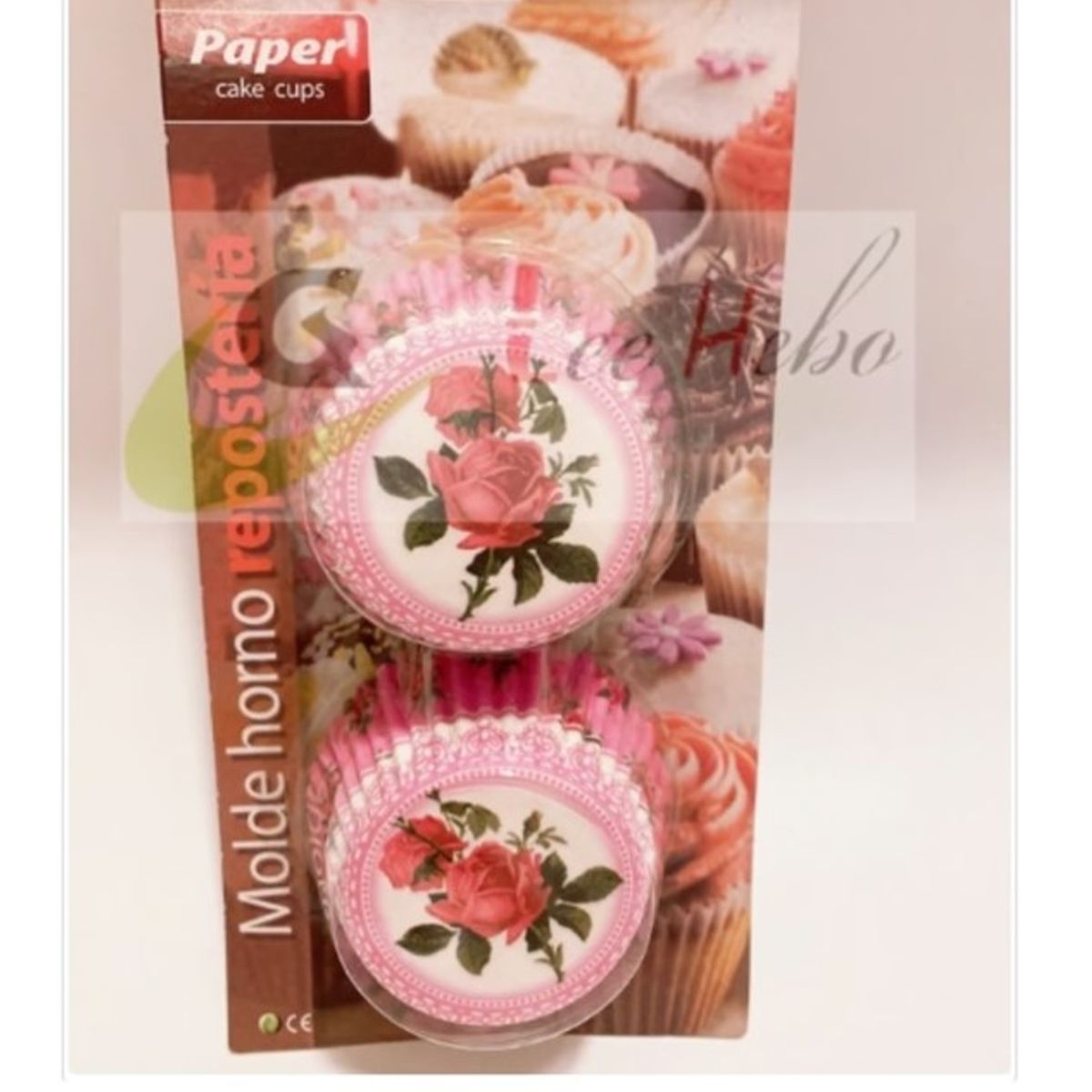 GENERICO - Capsula Cupcake 12cm Flor 100 Pcs