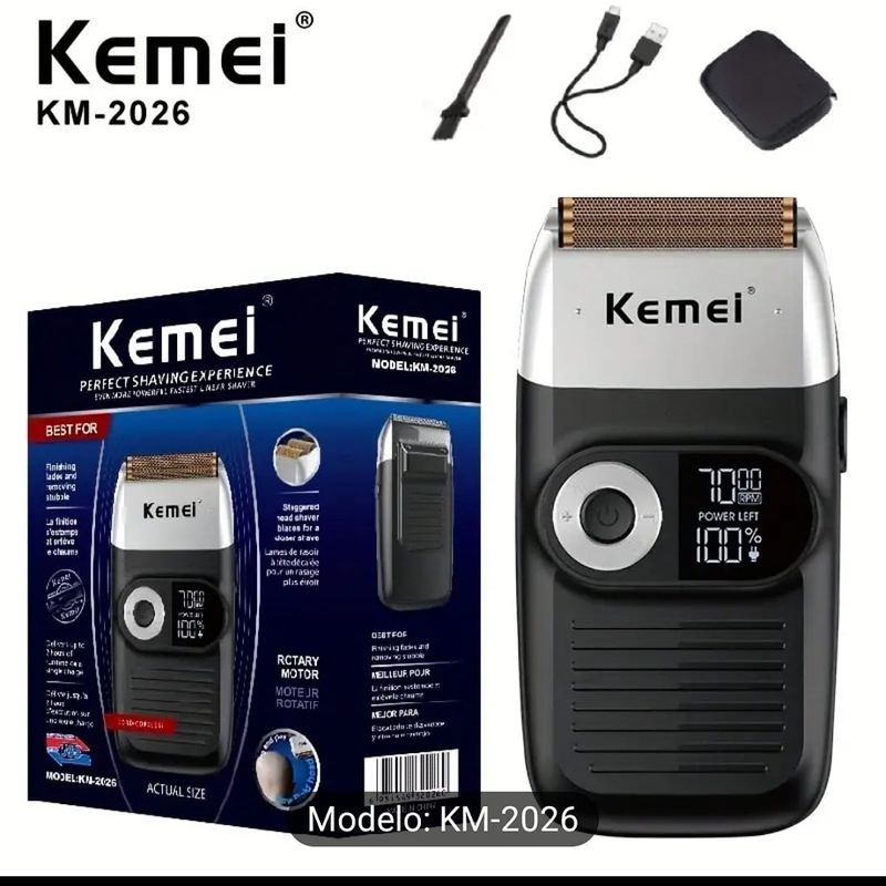 KEMEI - Maquina Afeitadora Inalámbrica KEMEI 2 in 1 km-2027