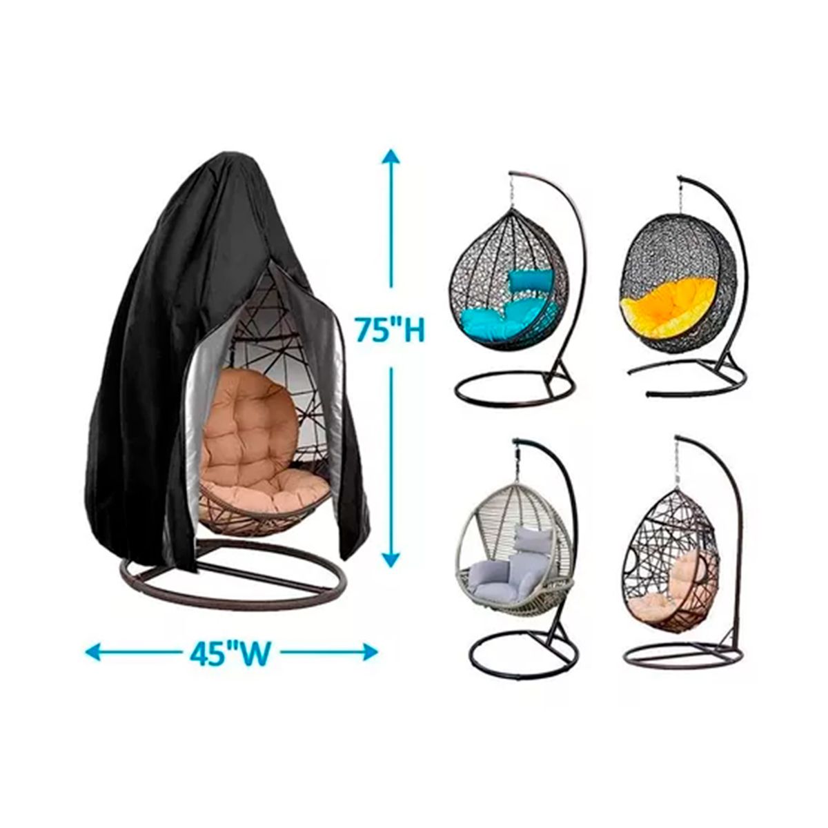 GENERICO - Funda Para Silla Colgante Duradera Impermeable Resistente