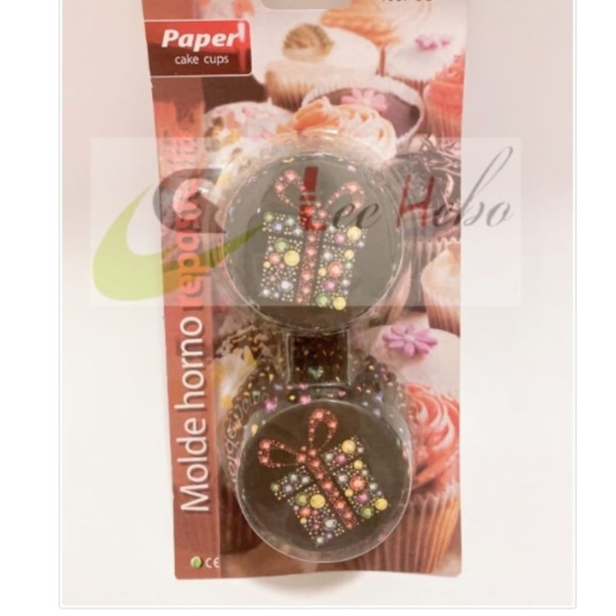 GENERICO - Capsula Cupcake 12cm 2 Divisiones 100 Pcs