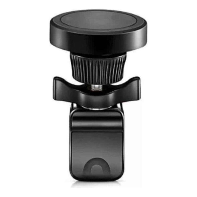 GEN - Soporte Magnetico Celular Gancho Rejilla Ventilacion Auto Iman - Negro