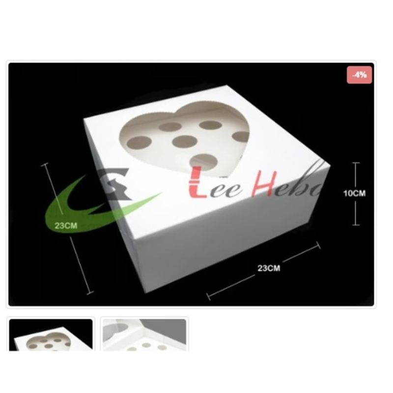 GENERICO - Caja Para Cupcake *10 Puestos 6 Unidades