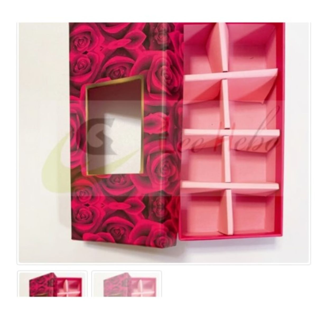 GENERICO - Caja Para Chocolate 8 Puestos Reposteria