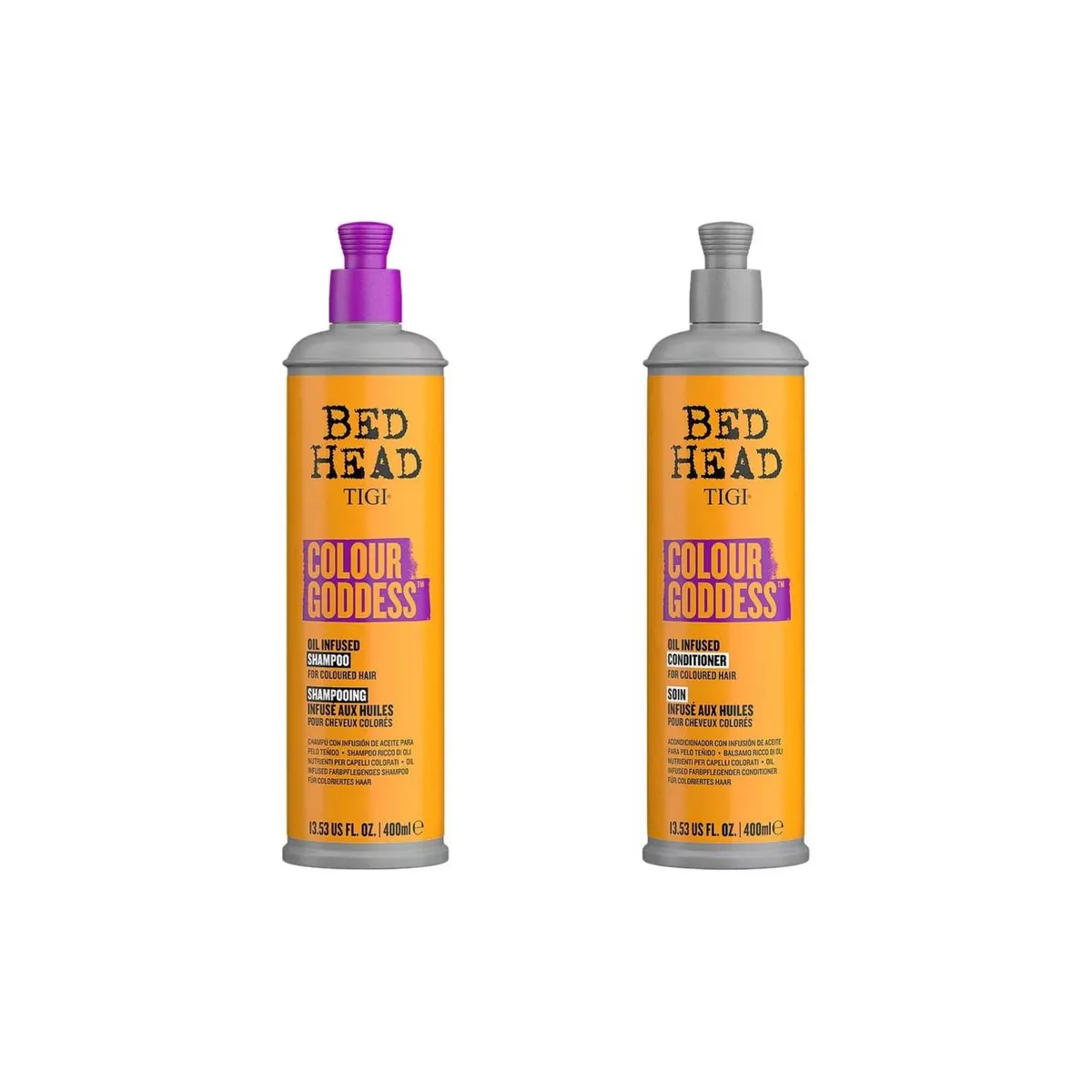 TIGI - Shampoo y Acondicionador Tigi Bed Head Colour Goddess 400 ml.