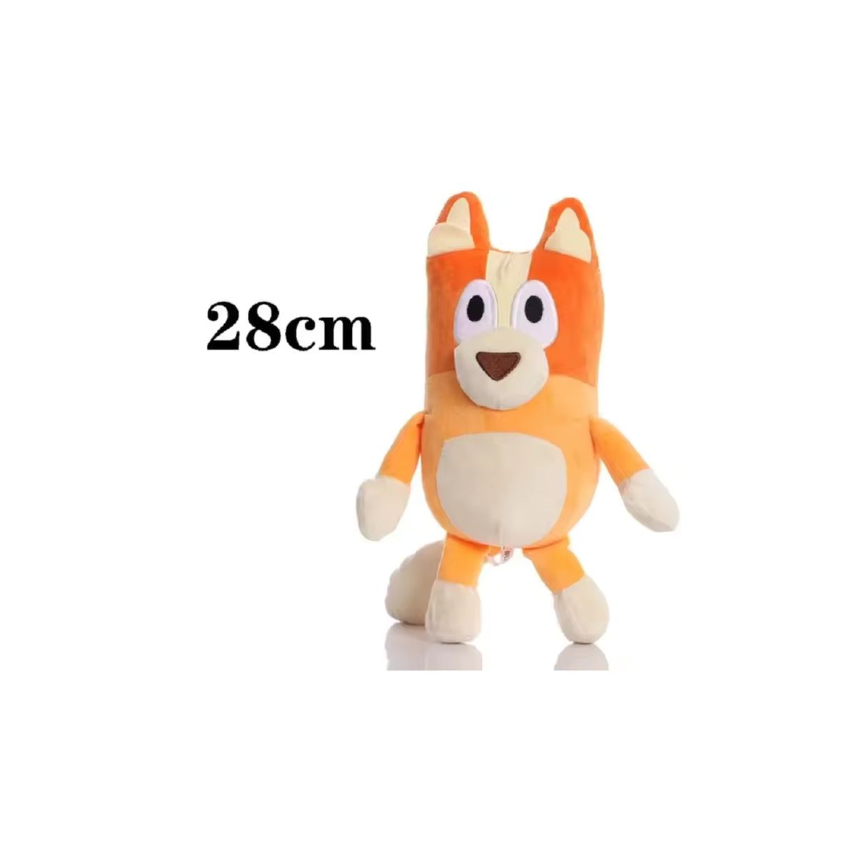 TIOZONEY - Peluche Suave Serie Bluey Bingo Color Naranja 28 Cm