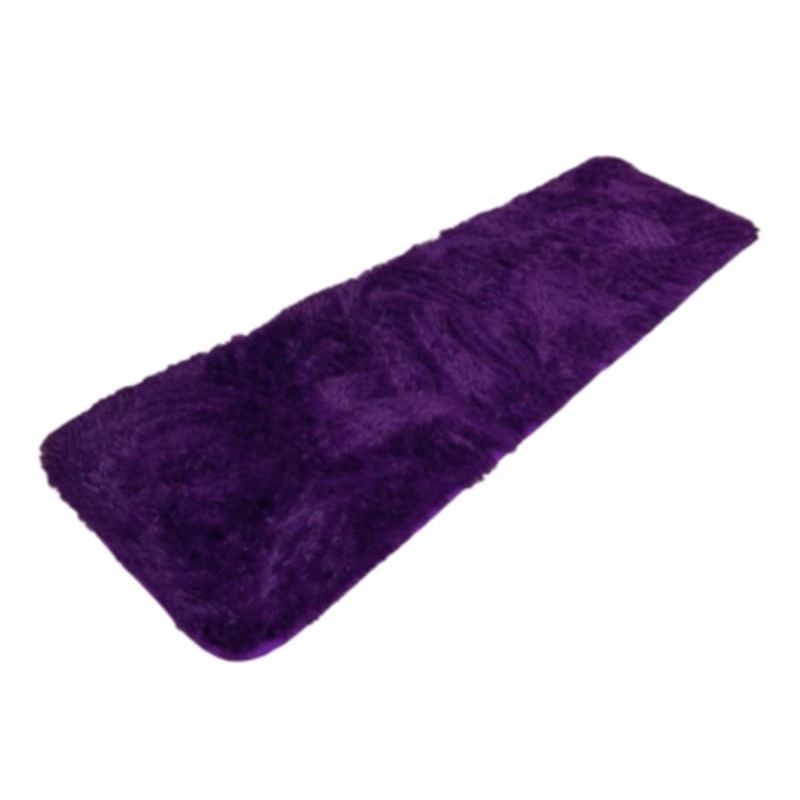 ANGELES DEL HOGAR - Alfombra Peluda Pasillera 200x55cm Morado