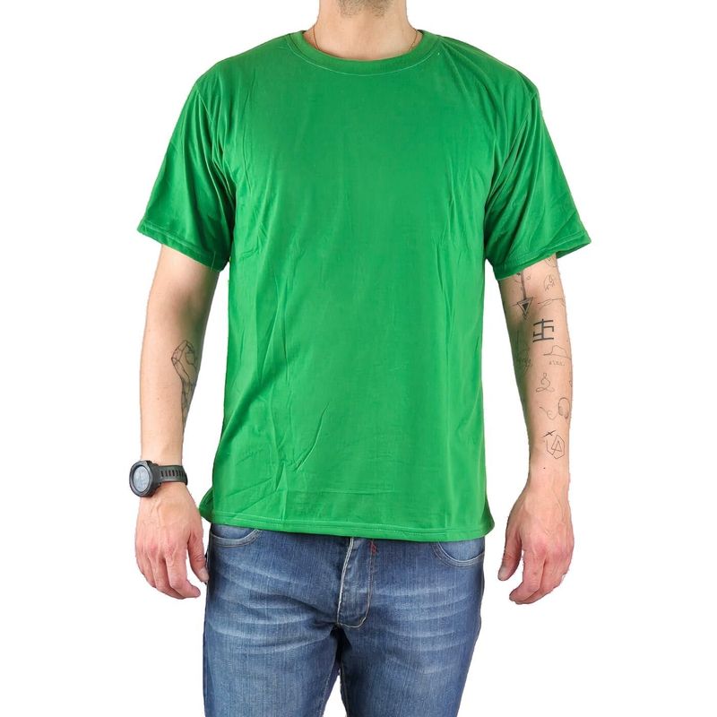 MPROPIA - Polera Manga Corta Algodón Hombre Lisa Basic