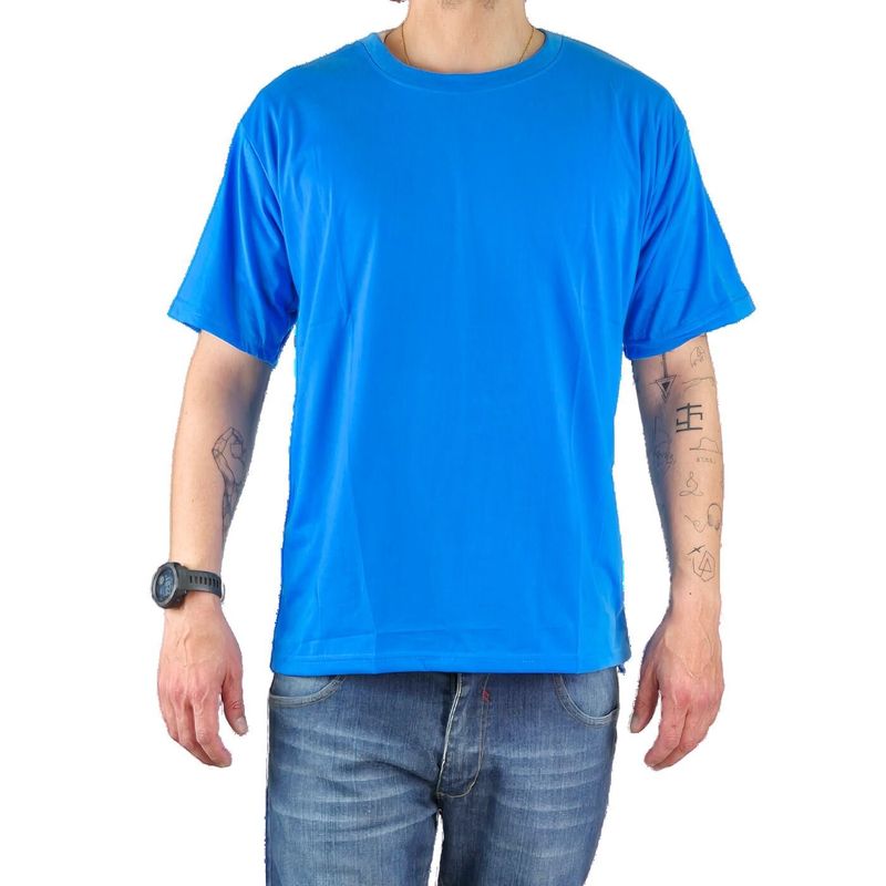 MPROPIA - Polera Manga Corta Algodón Hombre Lisa Basic