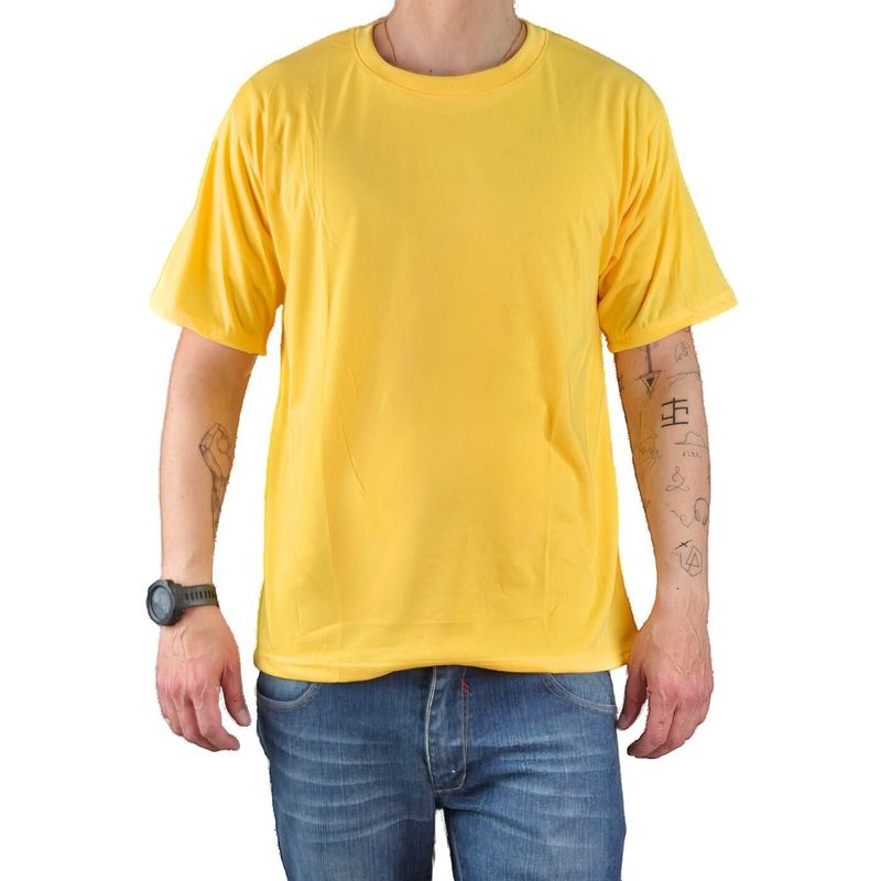 MPROPIA - Polera Manga Corta Algodón Hombre Lisa Basic