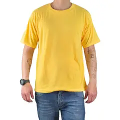 MPROPIA - Polera Manga Corta Algodón Hombre Lisa Basic