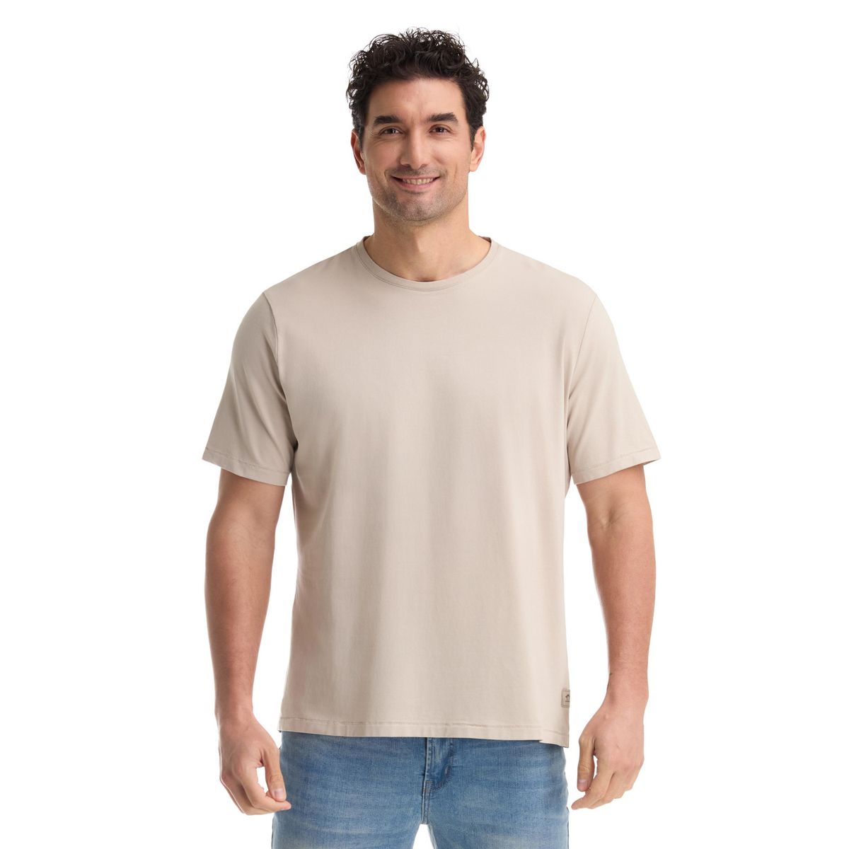 PANAMA JACK - Polera Manga Corta Hombre Beige Panama Jack