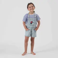 DISNEY - Conjunto Niña Jardinera Denim Minnie