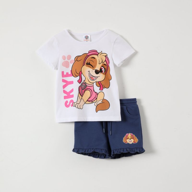 PAW PATROL - Conjunto Niña Skye Blanco Paw Patrol