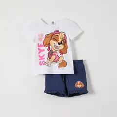 PAW PATROL - Conjunto Niña Skye Blanco