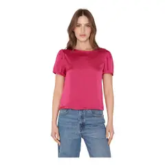 JACINTA TIENDA - Blusa Olivia satin fucsia