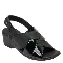 BRUNO ROSSI - Sandalia Casual Mujer Negro