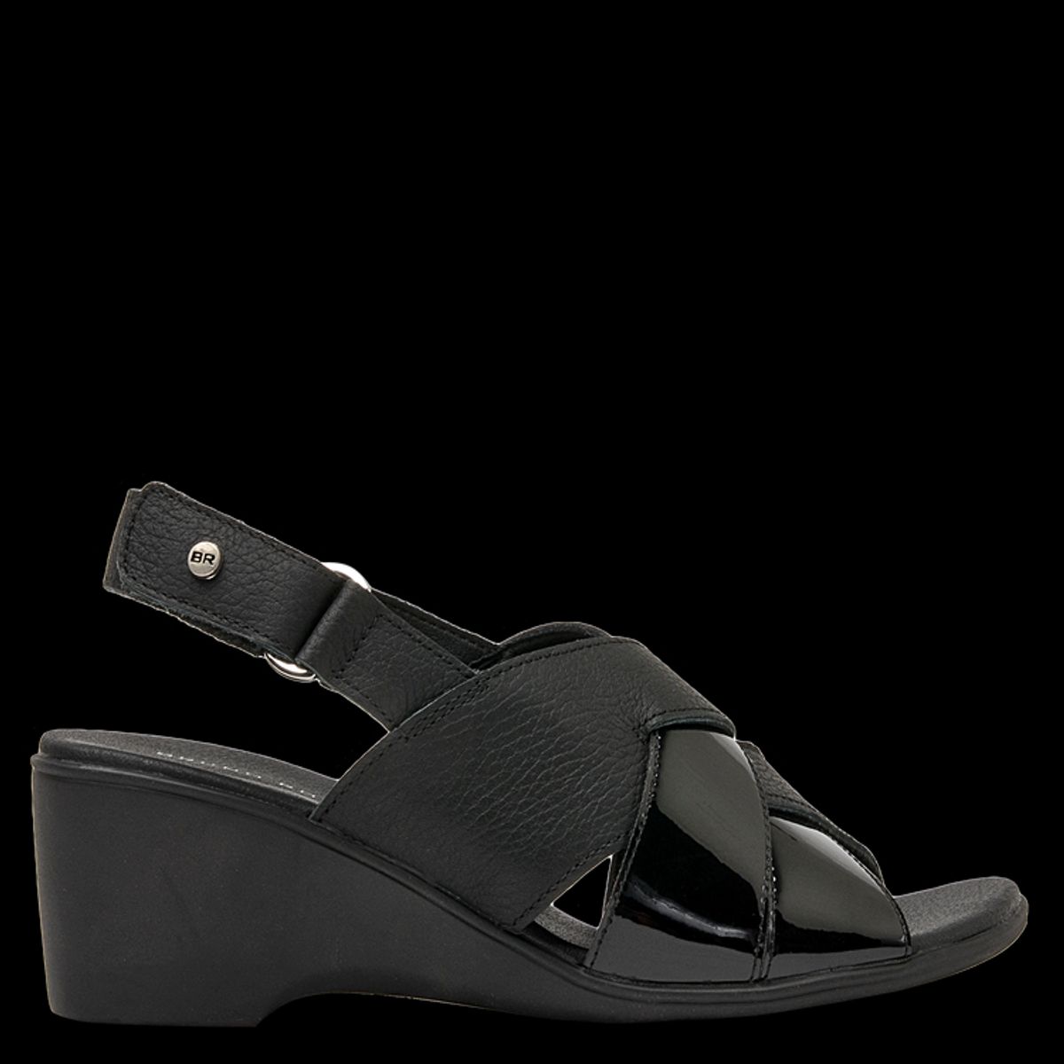 BRUNO ROSSI - Sandalia Casual Mujer Negro Bruno Rossi