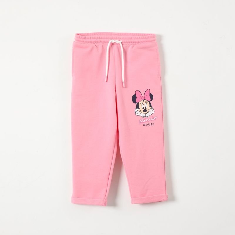 DISNEY - Pantalon de Buzo Niña Minnie Rosado Disney