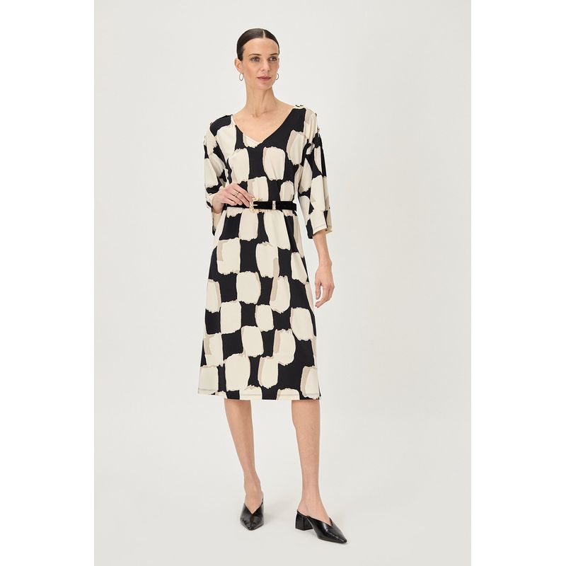 MA GRIFFE - Vestido Largo Negro Mujer Magriffe