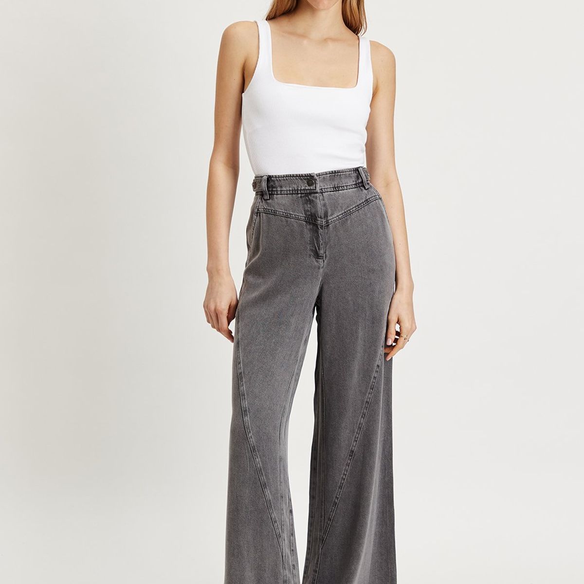 IO - Pantalon Gris Mujer Io