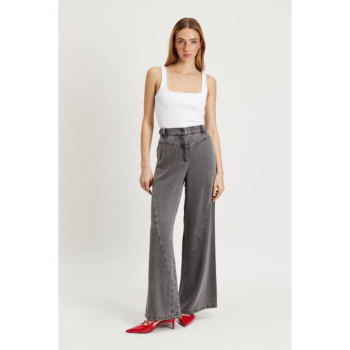 IO - Pantalon Gris Mujer Io