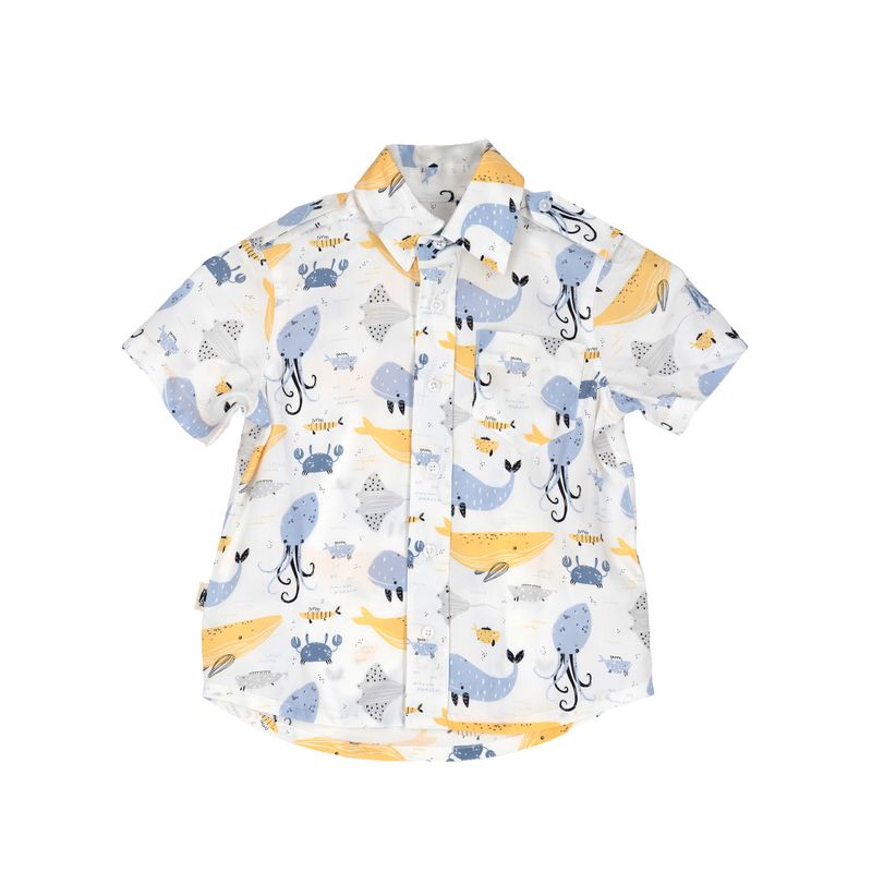 HUSH PUPPIES - Camisa Niño Guayabera Amarillo HUSH PUPPIES