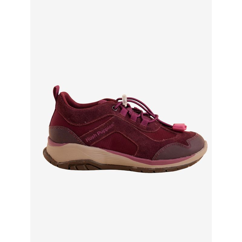 HUSH PUPPIES - Zapatilla Cuero Morado Niña Fastland [30-35] HUSH PUPPIES