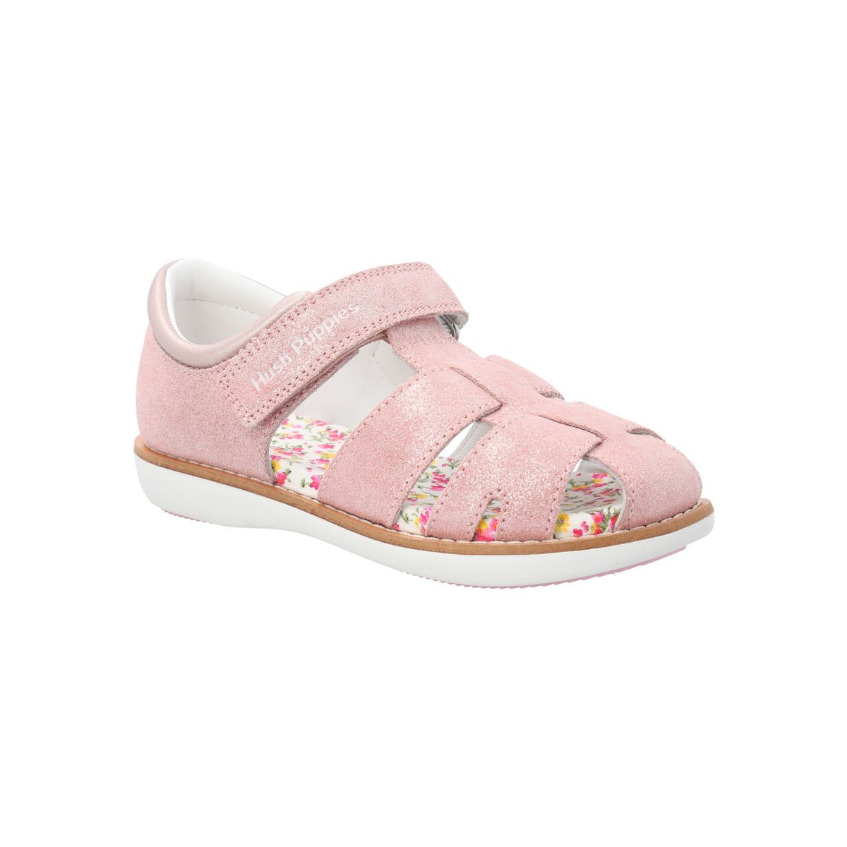 HUSH PUPPIES - Sandalia Cuero Rosado Niña Abaco (26-29) HUSH PUPPIES