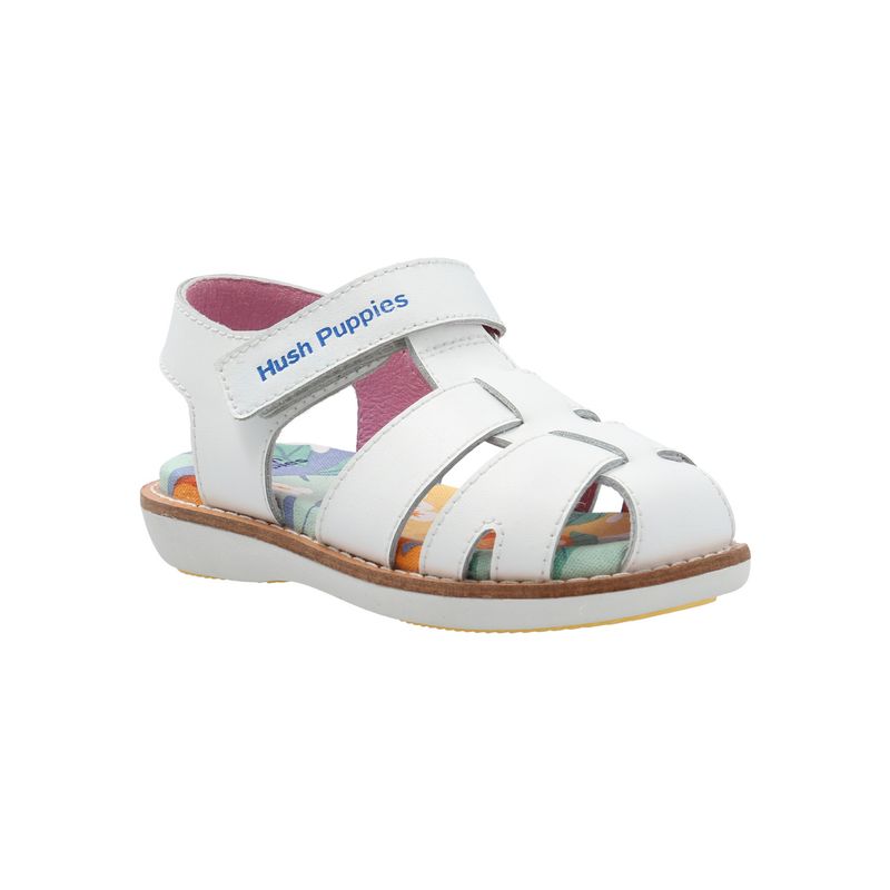 HUSH PUPPIES - Sandalia Cuero Blanco Niña Penny [19-25] HUSH PUPPIES