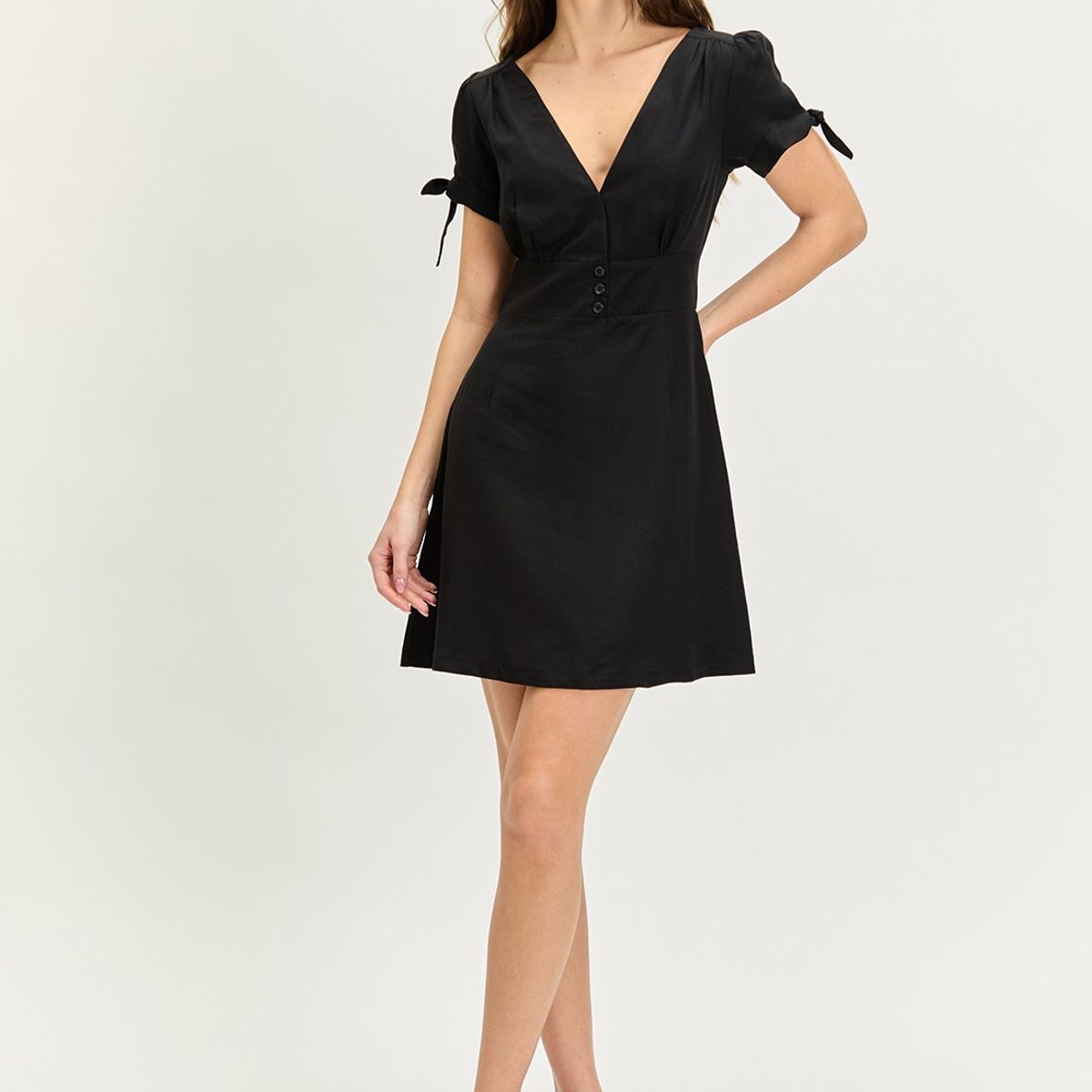 IO - Vestido Corto Negro Mujer Io