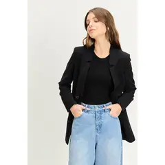 IO - Blazer Liso Negro