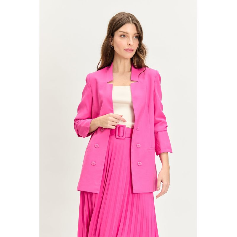 IO - Blazer Liso fucsia iO