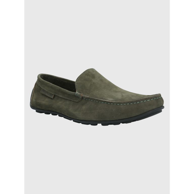 Mocasín Cuero Verde Hombre Blumenau
