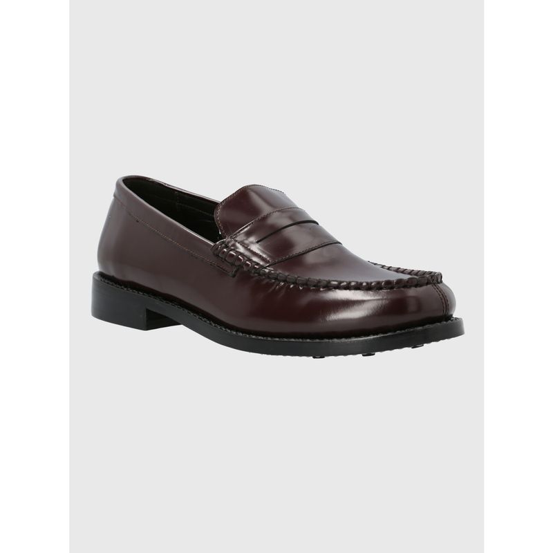 HUSH PUPPIES - Mocasín Cuero Burdeo Hombre Kent HUSH PUPPIES