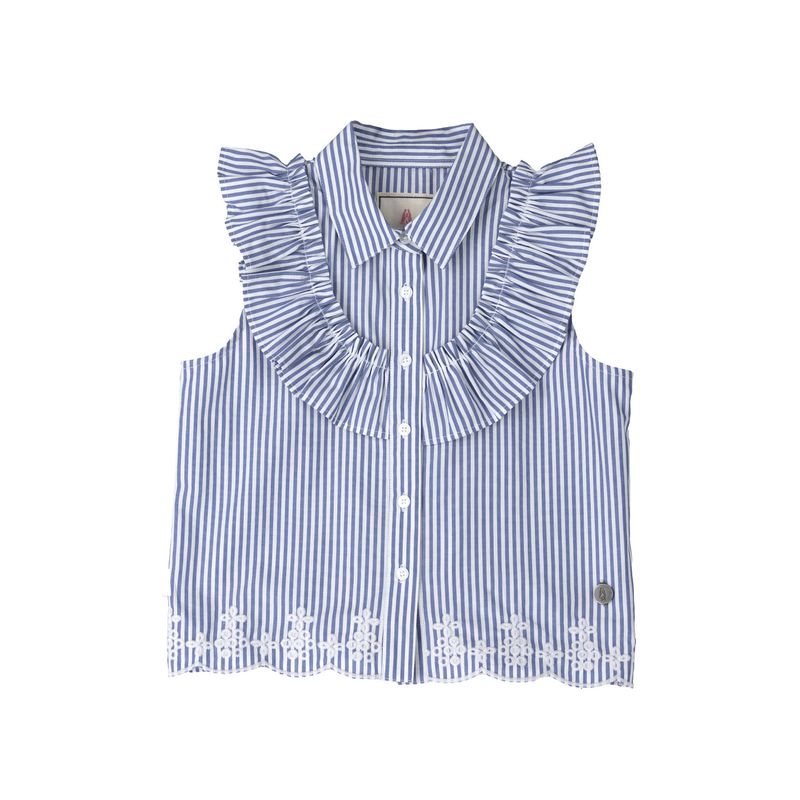 HUSH PUPPIES - Blusa Niña Elisa Azul HUSH PUPPIES