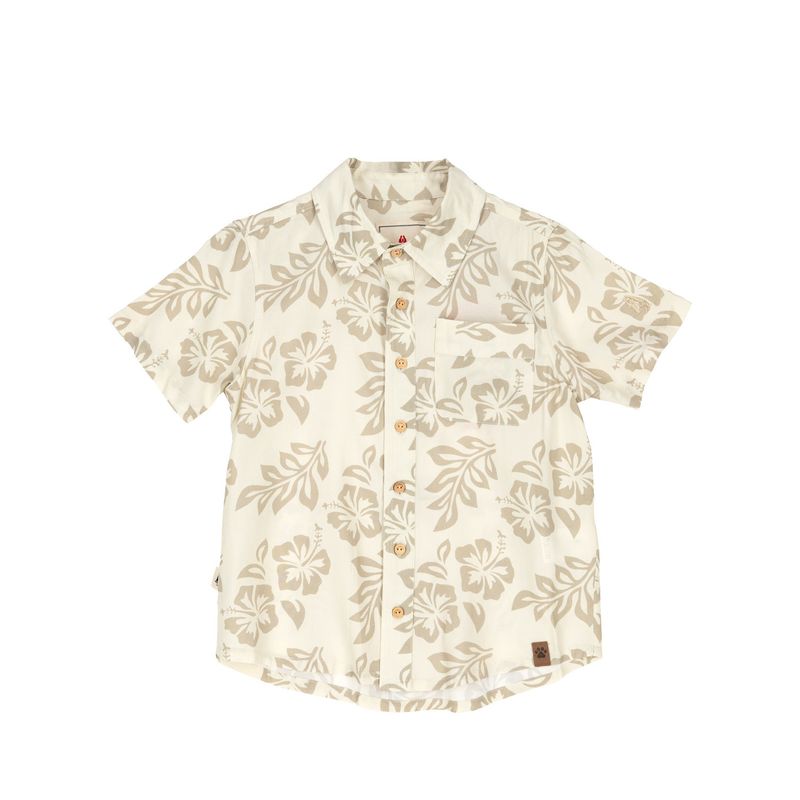 HUSH PUPPIES - Camisa Niño Hibisco Beige HUSH PUPPIES_.