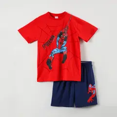 MARVEL - Pijama Corto Niño Spiderman Rojo